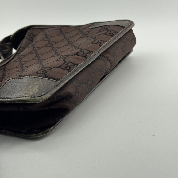 Vintage Gucci Shoulder Bag Brown GG Monogram Canvas - Picture 3 of 15